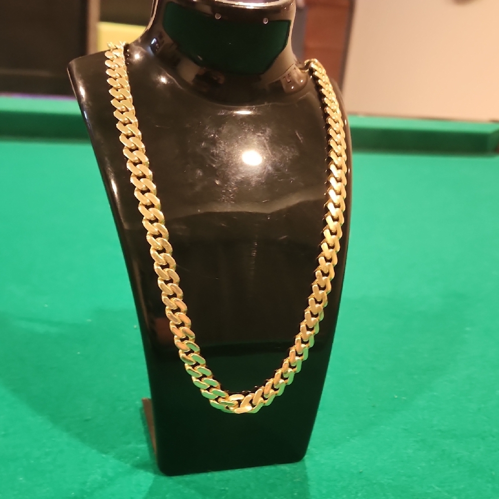 14K Yellow Gold 10mm Miami Cuban Link Necklace